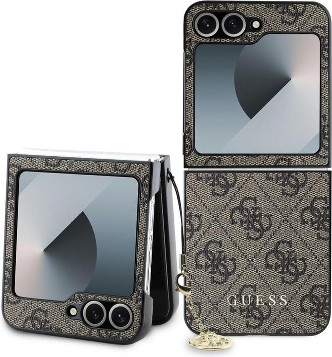 Produktbild Guess GUHCZF6GF4GBR Z Flip6 F741 brązowy/brown 4G Charm (Samsung Galaxy Z Flip6)
