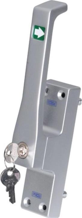 Fuhr Door deadbolt 970Z DIN left silver anodised light metal round rod 10 mm