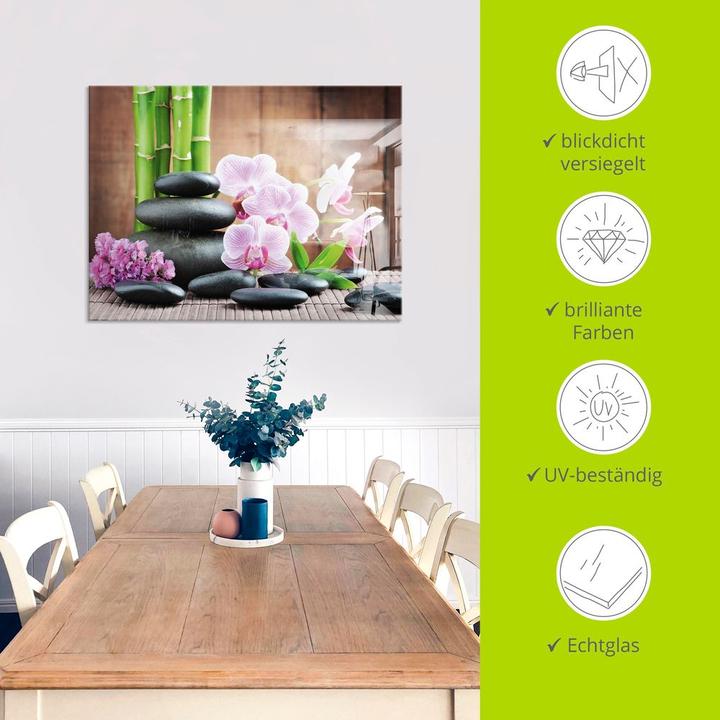 Produktbild Artland Spa Konzept Zen Steinen Orchideen T5OO (60 x 45 cm)