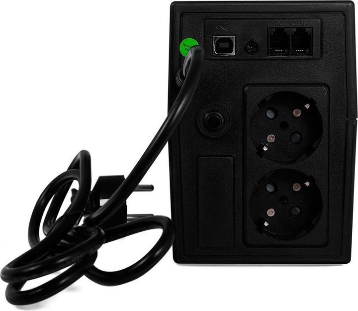 Produktbild GreenCell 600VA 360WÜberspannungsschutz 230V Black (0.60 VA, 360 W, Line-Interaktiv USV)