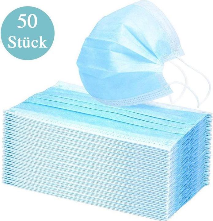 Actual product image Hermex 50 pieces Hygiene masks Face masks Nose masks Breathing masks (50 x)