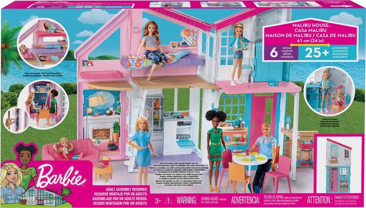 Actual product image Barbie Malibu House Playset