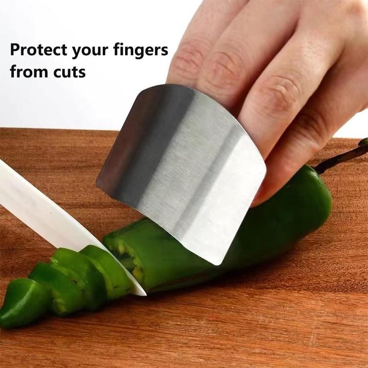 Immagine prodotto ASMI Protezione per le dita degli utensili da cucina in acciaio inox Due