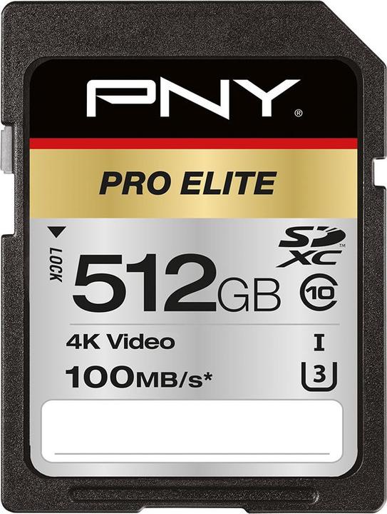 Image du produit PNY Pro Elite (512 Go, SDXC, U3, UHS-I)