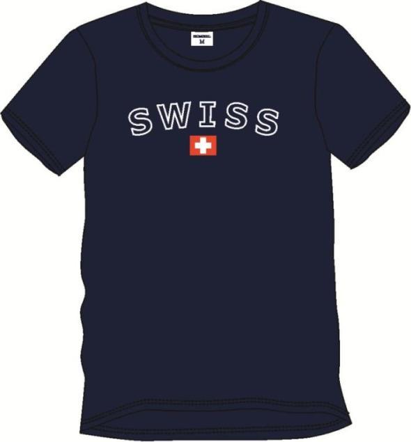 CreaDiva T-Shirt Swiss dunkelblau unisex M (M)