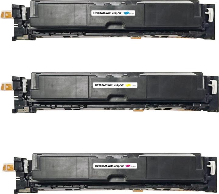 Actual product image Hermex Alternativer Toner zu HP 220A W2201A W2202A W2203A (M, C, Y)