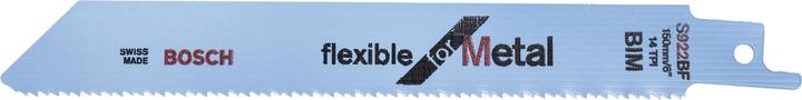 Bosch Professional Zubehör Sabre saw blade S 922 BF, Flexible for Metal, pack of 5