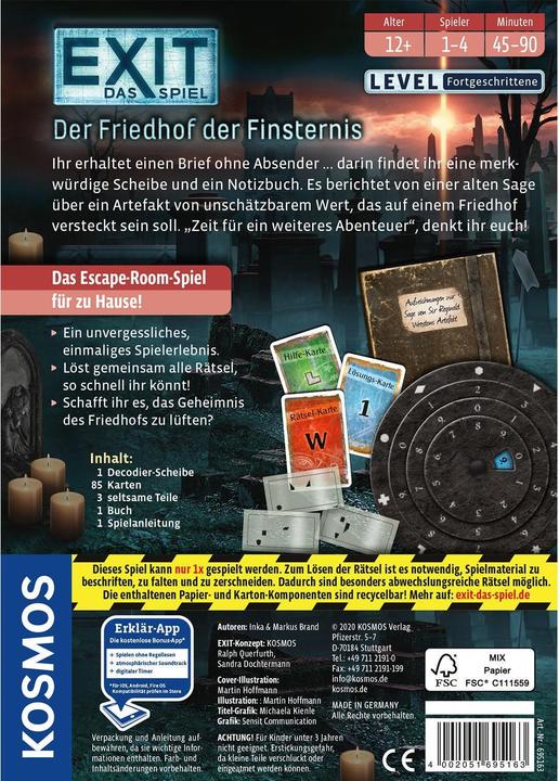 Produktbild Kosmos Exit - Der Friedhof der Finsternis (Deutsch)