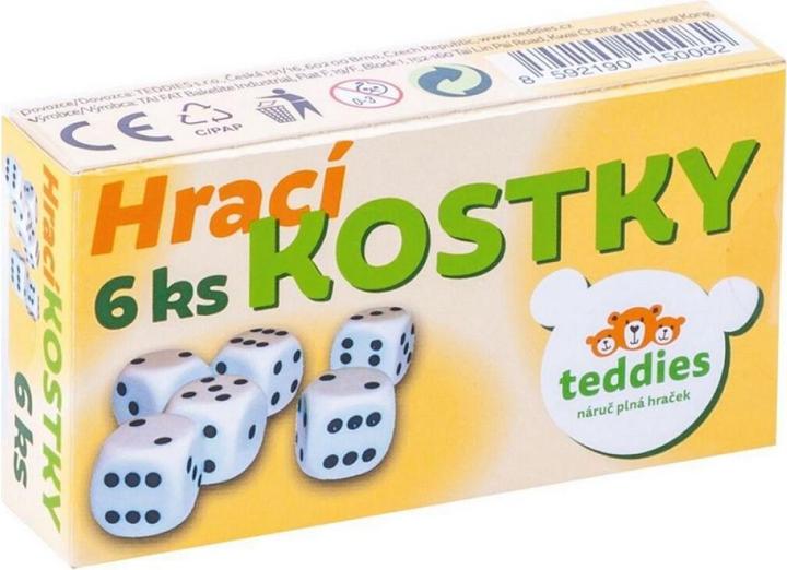 Produktbild Teddies Spielwürfel im Karton (6 Stück)