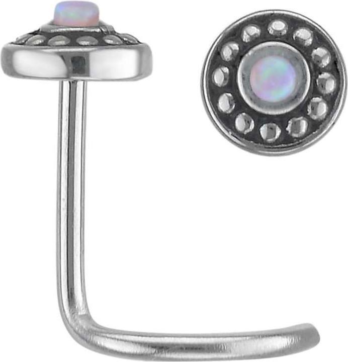 Bijouteria Nasenpiercing (Edelstahl, Synthetischer Opal)