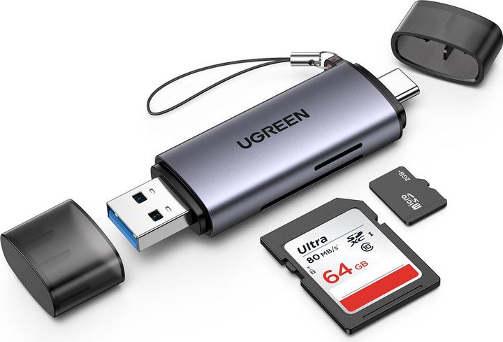 Image du produit Ugreen USB-C et USB-A - TF SD 3.0 (USB, USB-C)