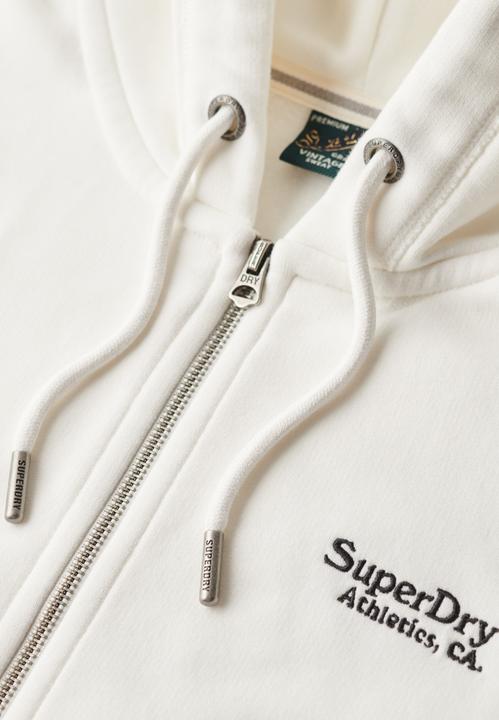 Image du produit Superdry ESSENTIAL LOGO ZIP SWEATSHIRT Dames Vest - Wit (10)