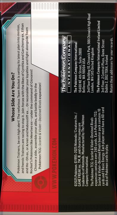 Image du produit Asmodée P-EN SV10 Destined Rivals (Anglais, Pack de boosters)