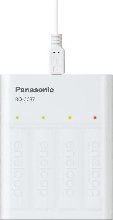 Produktbild Panasonic eneloop Smart Plus USB Travel Charger BQ-CC87 (4 Stk., AA, AAA, 2000 mAh, Ladegerät inkl. Akku)