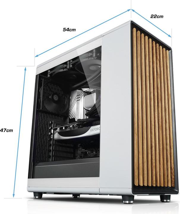 Actual product image Kiebel White Forest Ultra (Intel Core Ultra 9 285K, 32 GB, 1000 GB, GeForce RTX 5060 Ti)