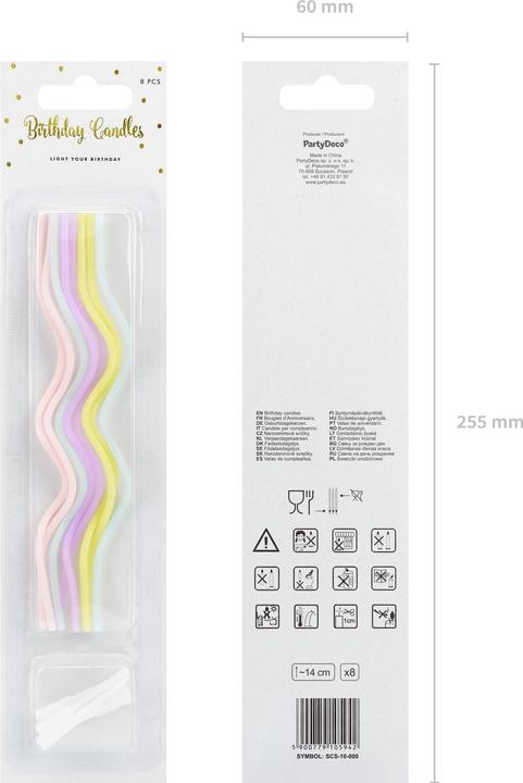 Actual product image Partydeco Birthday candles