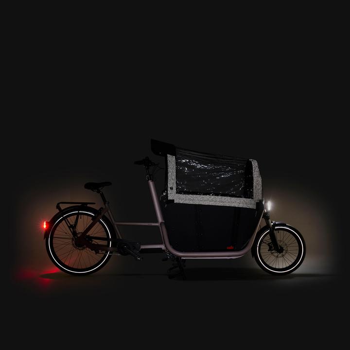 Actual product image Btwin E-cargo bike Long John F900E Family taupe