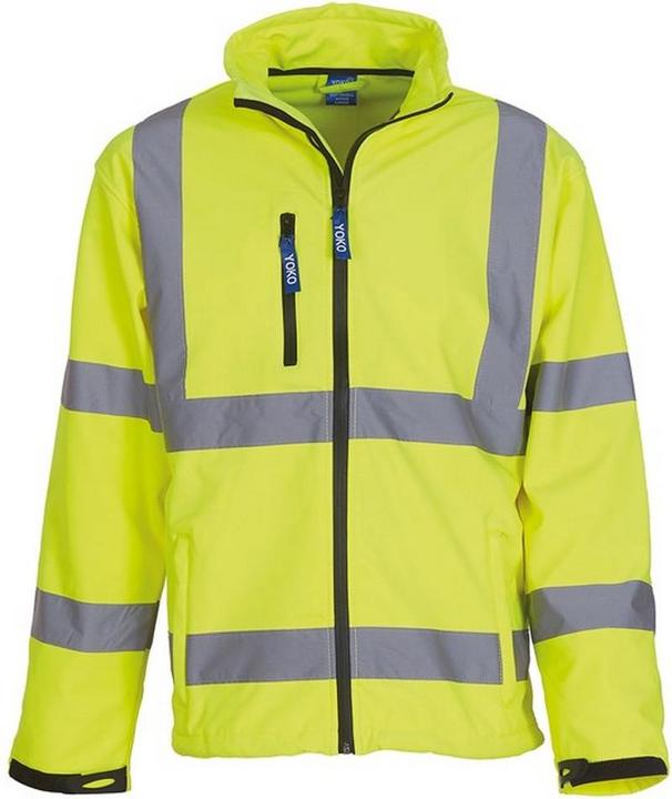 Actual product image Yoko Unisex Adult Hi-Vis Soft Shell Jacket (L)