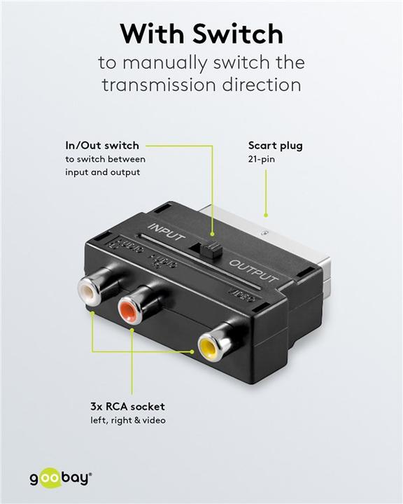 Produktbild Goobay Scart zu (Video Switch)