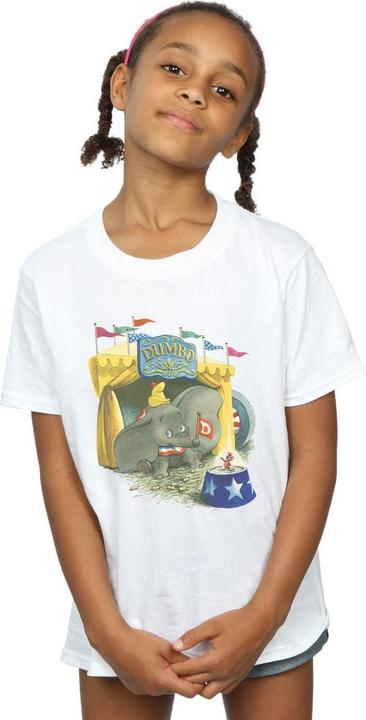 Actual product image Disney Girls Dumbo Circus Cotton T-Shirt (116)