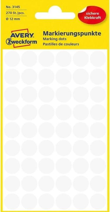 Produktbild Avery Markierungspunkte weiss