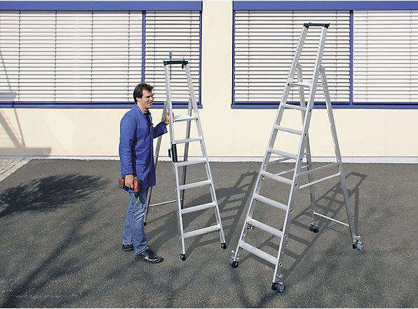 Productafbeelding Munk Trapladder met treden, eenzijdig (Trapladder, 385 cm)