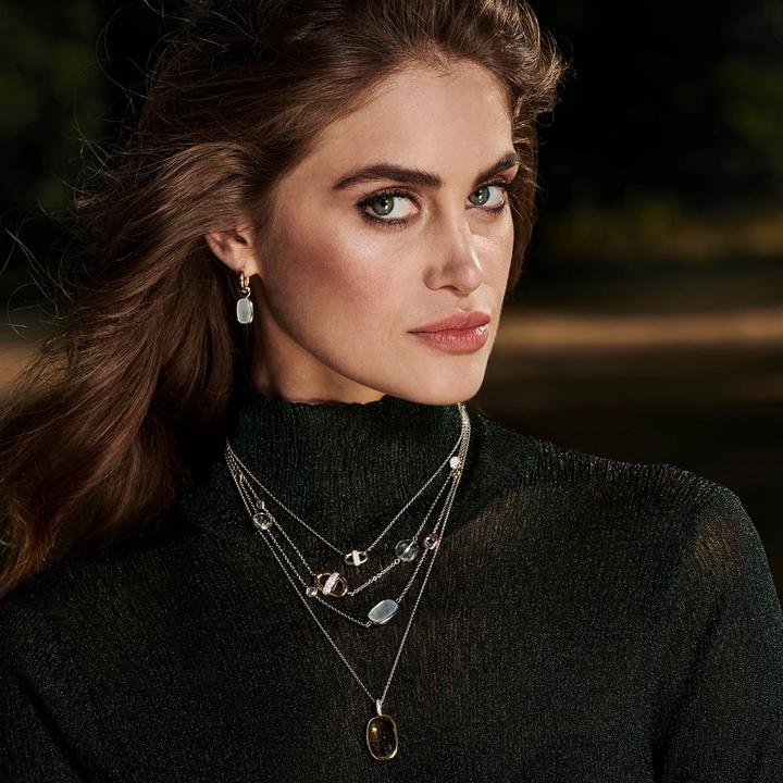 Produktbild Ti Sento Milano Collier mit Zirkonia vergoldet 3911ZY/42 (925 Sterling Silber, 48 cm)