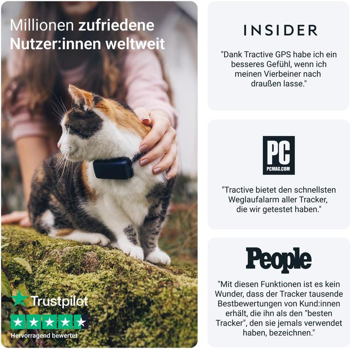 Produktbild Tractive CAT Mini GPS Tracker für Katzen (Katze, Allgemein)