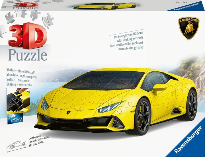 Actual product image Ravensburger Lamborghini Huracán EVO - Giallo (156 pieces)
