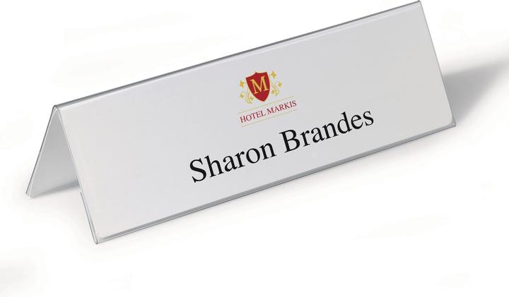 Actual product image Durable Table name plate made of rigid film