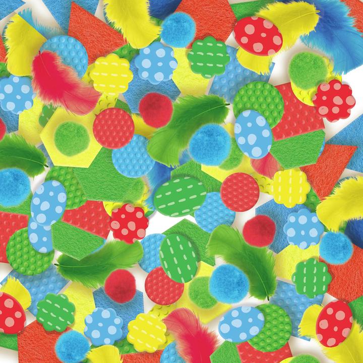 Produktbild Ses Bastelset Montessori Farben+Materialien