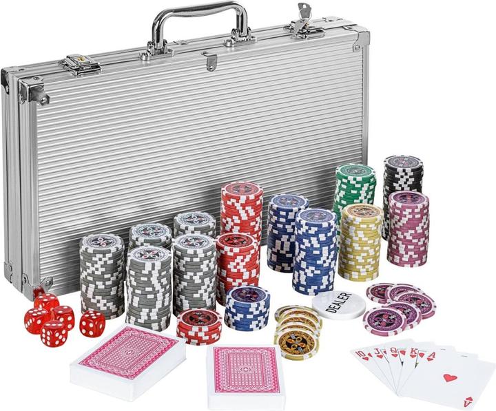 Actual product image Games Planet Poker set with 300 laser chips (German)