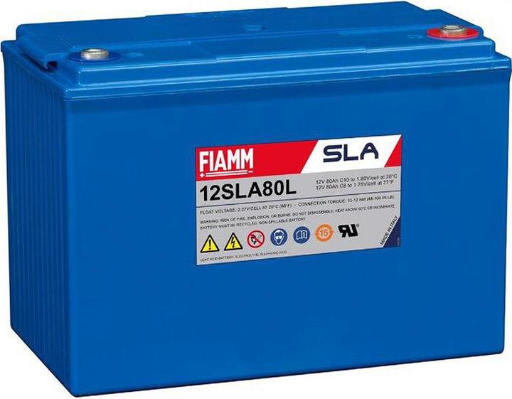 Fiamm MonoLite 12SLA75 Battery Lead PB 12Volt 75Ah, Successor 80Ah 12SLA80 (12 V, 75 Ah)