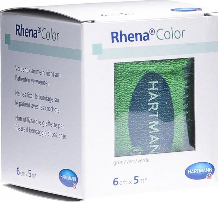 Produktbild Rhena Color Elastische Binden 6cmx5m grün