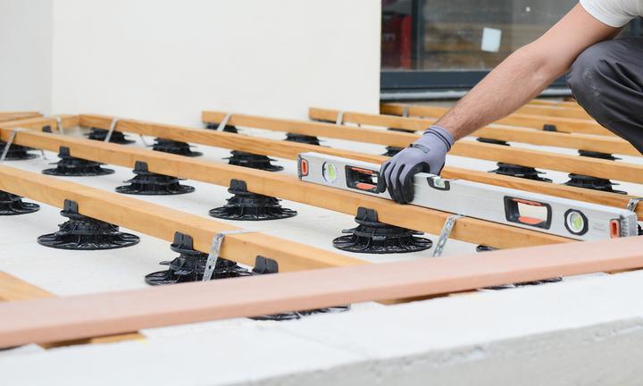 Immagine prodotto XPOtool Piani di terrazza Set 90x Piedi regolabili Hauteur 18-25mm 2700kg Lames Dalles Piscine (90 x)