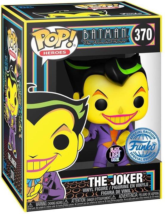 Actual product image Funko Pop! DC Comics Black Light : Joker (370)