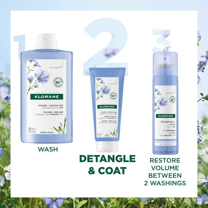 Produktbild Klorane Volumen-Pflegebalsam mit BIO-Lein (200 ml)