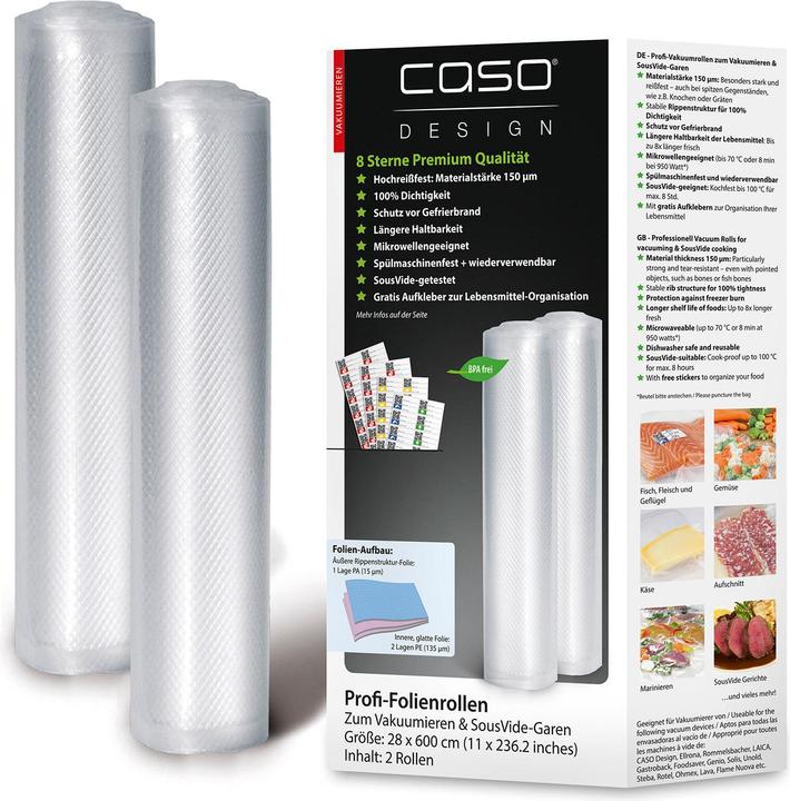Produktbild Caso Folienrollen 27.5 x 600cm (2 x)