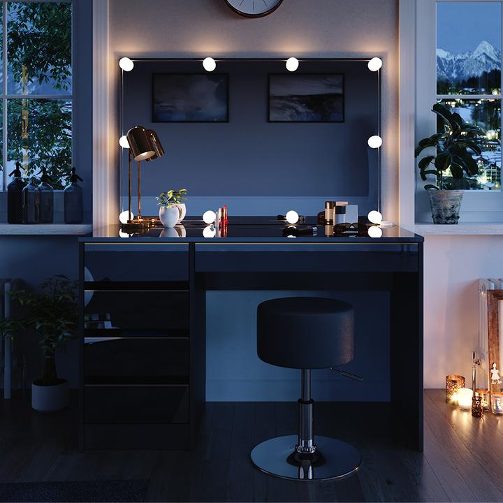 Actual product image Vicco Sherry with stool and lighting (120 x 75 x 55 cm)