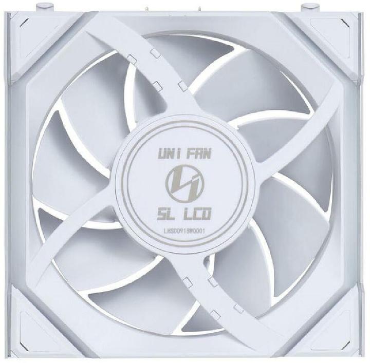 Image du produit Lian-Li UNI FAN SL Ventilateur LCD sans fil, ARGB, PWM - 120 mm, blanc (120 mm, 1 x)