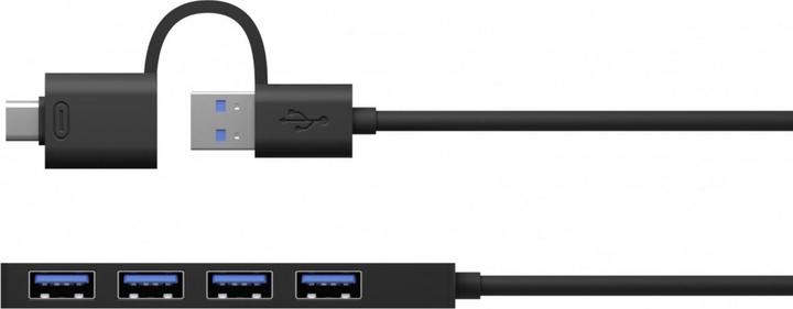 Actual product image Icy Box IB-HUB1424-C3 (USB-A, USB-C, 4 Ports)