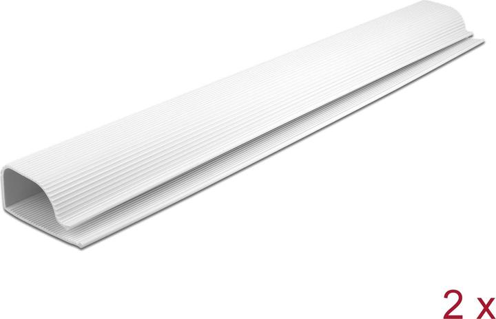 Actual product image Delock Cable duct for undercounter mounting 0.4 m x 63 mm White 2 pieces (Duct, 40 cm)