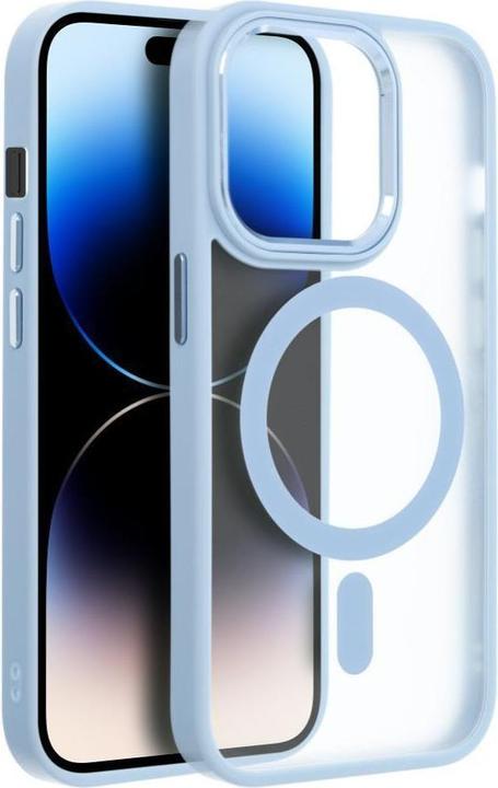 Actual product image OEM Back panel cover MATTE MAG COVER case compatible with MagSafe for IPHONE 15 Pro blue (Apple iPhone 15 Pro)