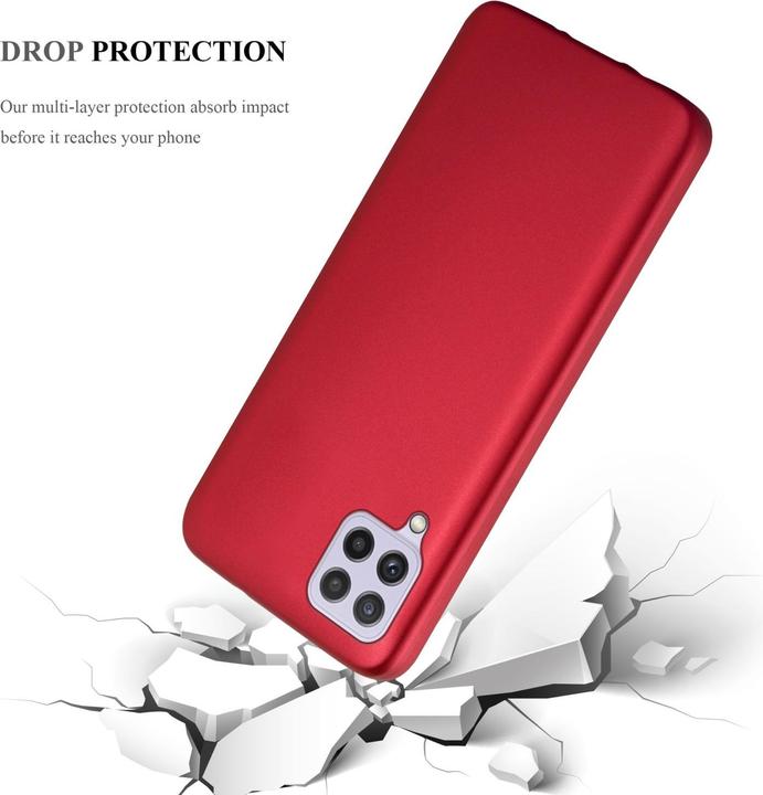 Actual product image Cadorabo TPU Matt Metallic Sleeve (Samsung Galaxy M22, Samsung Galaxy A22, Samsung Galaxy A32)