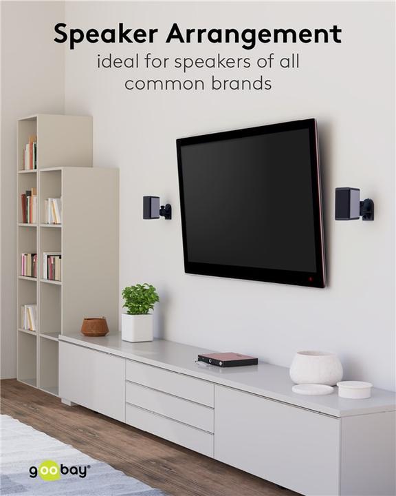 Produktbild Goobay Universal (1 Paar, Wandmontage, Schwenkbar, Neigbar)