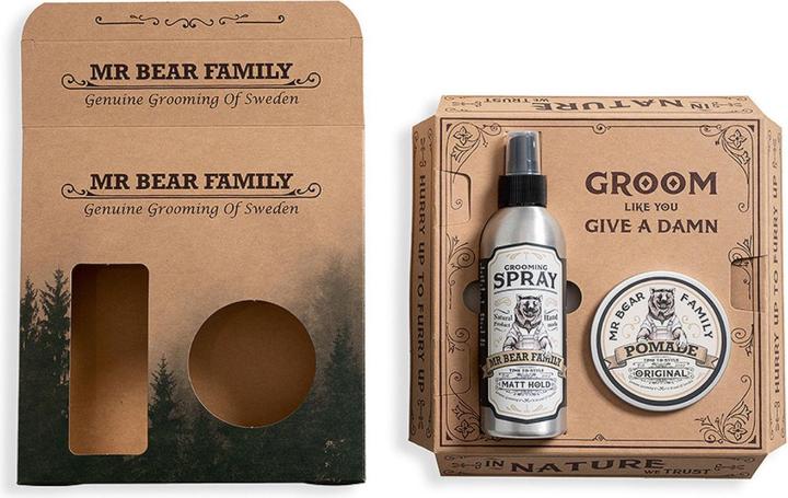 Immagine prodotto Mr. Bear Family Kit spray e pomata (Set per la cura della barba)