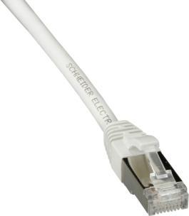 Actual product image LK Patch cord Cat.6A S/FTP 28AWG 5,0m Hvid LSZH cap med helstøbte tyller i begge ender (0.03 m)