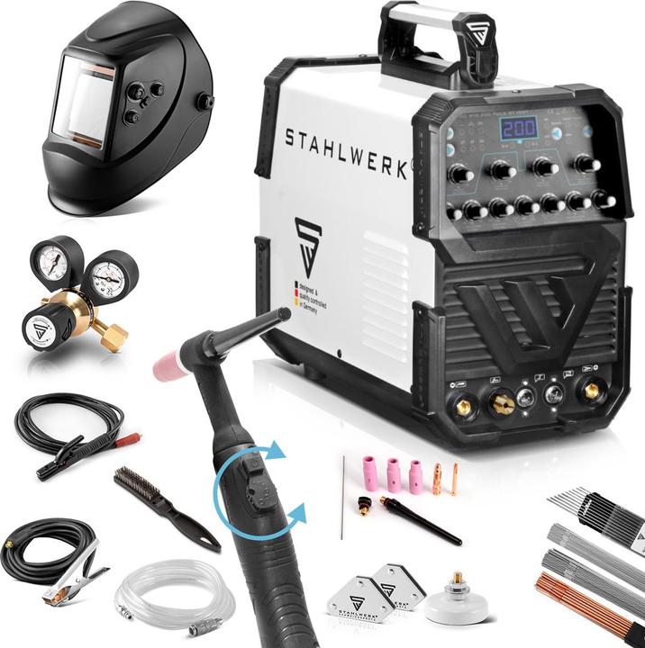 Produktbild Stahlwerk Schweissgerät AC/DC WIG 200 Puls ST IGBT Vollausstattung