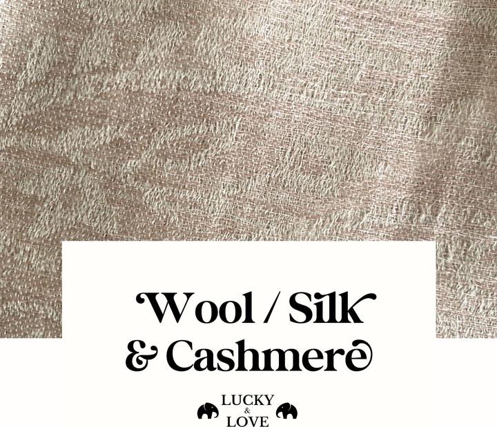 Actual product image Lucky & Love cashmere silk wool scarf "Safiya"