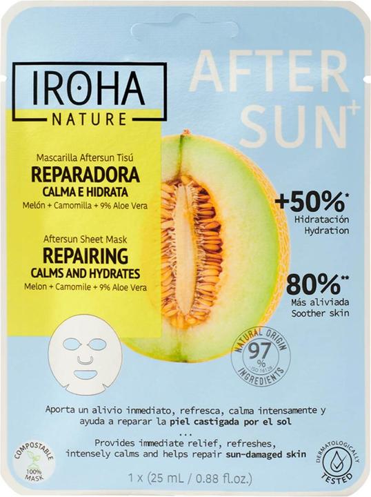 Produktbild Iroha Nature Aftersun Sheet Mask Repairing Calms And Hydrates (25 ml)